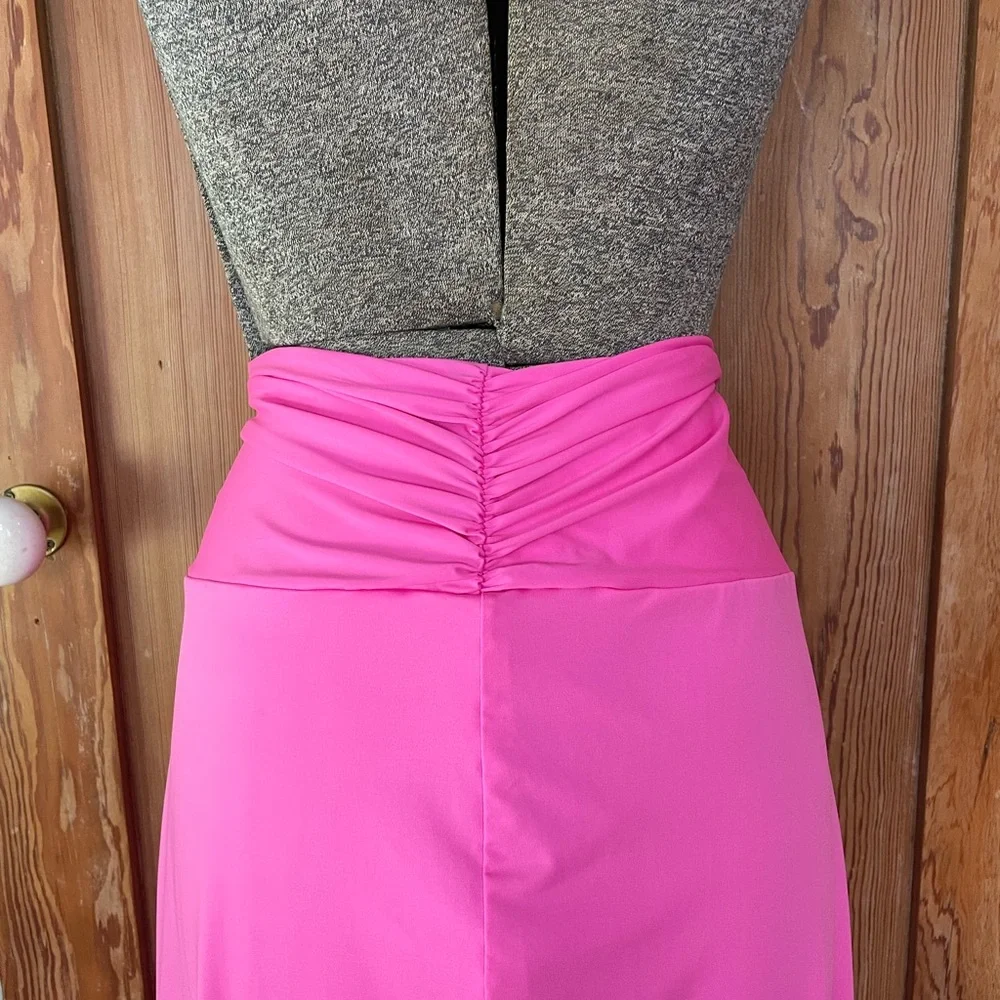 SKIMS Swim Sarong Maxi Skirt Bright Taffy Pink Cover-Up Size 2X💛🎀